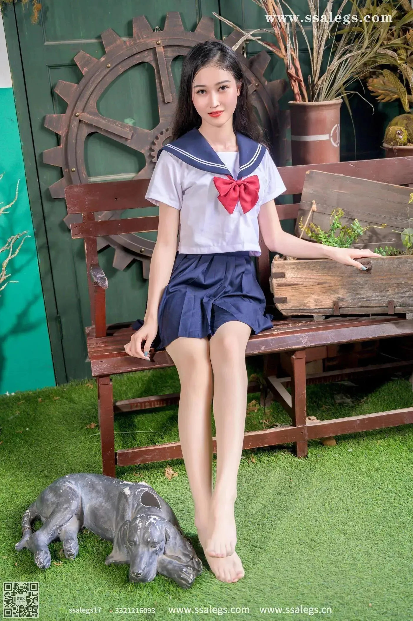 [SSA丝社]超清写真 NO.421 漫漫白色jk制服肉丝写真(上) [84P]插图6